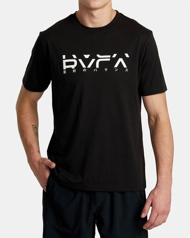Rvca Big Section T-shirt Met Korte Mouwen Zwart M Man