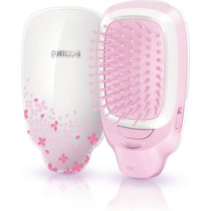 Philips EasyShine HP4588/00 haarstyler Straightening stijlborstel Roze, Wit