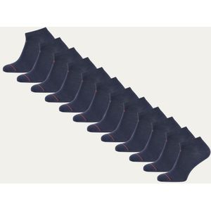 Undiemeister Sneaker Sokken - 2-pack - Storm Cloud (Blauw) - Onzichtbare Sokken Laag Handgemaakt - Zijdezacht - Mellowood Tencel - Extra Stevig - Sneakersokken - Maat 47-49