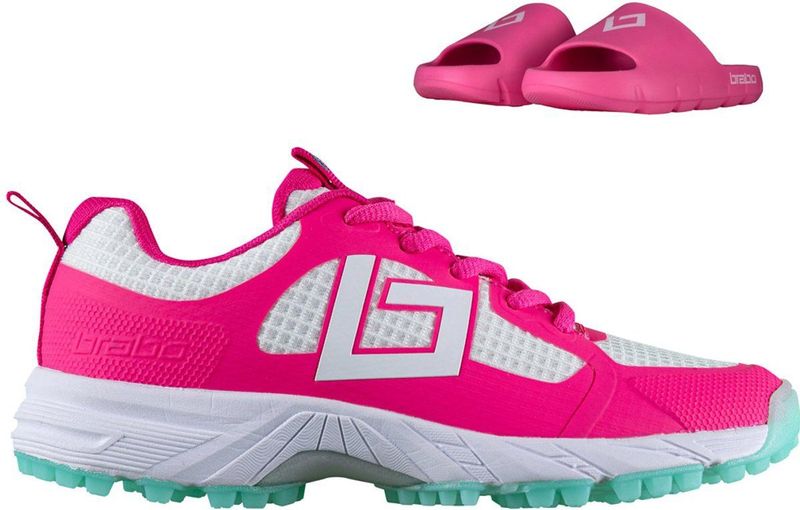Brabo - Tribute - Veldhockeyschoenen - Pink/Aqua