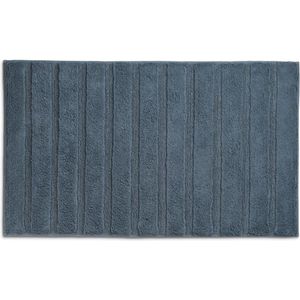 Badmat, 120 x 70 cm, Katoen, Rook Blauw - Kelas-sMegan