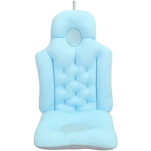 Bath Pillow, Bath Pillow for Bathtub, Breathable Folding Full Body Mat and Headrest Pillow for Women and Men, Bath Pillow Pillow, Bath Accessories, for Home Salon Spa Bathroom(Blue)
