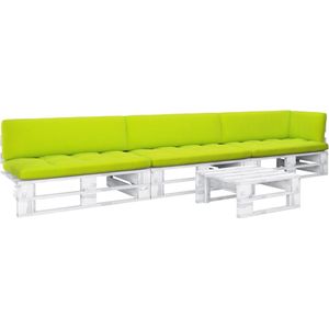 The Living Store Pallet loungeset - Tuinmeubelset - 110 x 65 x 55 cm - grenenhout