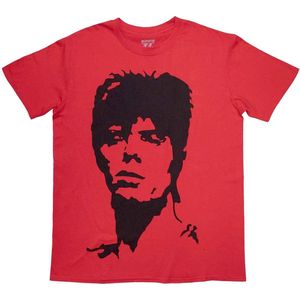 David Bowie - 1973 Monochrome Heren T-shirt - XL - Rood