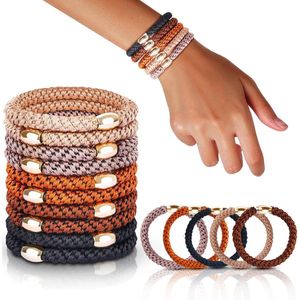 BOTC Haarelastiekjes - 10 stuks Paardenstaarthouders - Elastische haarelastiekjes voor dik haar - Gevlochten haarbanden