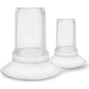 MoM&e 17mm Silicone Borstschildverkleiner (2st) voor borstkolf borstschilden met lange tunnel