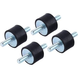 Allecto plus - Rubberen antivibratiedemper 15 x 10 voor pomp - M4 isolatie tegen trilling.AutoScale - Anti-vibratie houders met schroeven.QRectangular