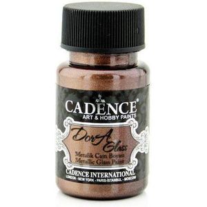 Cadence Dora Glas & Porselein verf Metallic kastanje bruin 01 013 3168 0050  50 ml