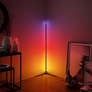 Moderne LED Vloerlamp – RGB Lamp – Hoeklamp staand – Led Lamp – RGB Smart Lamp – Incl. Afstandsbediening