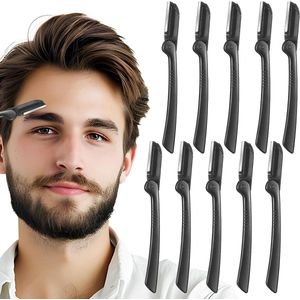 Opvouwbare Wenkbrauwscheermesjes Dermaplane - Set van 10 stuks