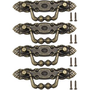 Goodivery ® Retro Stijl Handgrepen Set voor Kast, Deur en Lade - 4 Stuks