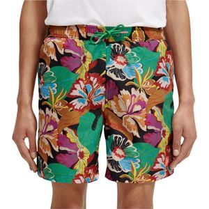 Scotch & Soda Mid Length Printed AOP Zwemshort Heren - Maat S