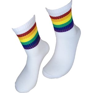 Verjaardag cadeau - Grappige sokken - Tennis Pride sokken - Leuke sokken - Vrolijke sokken – Aparte Sokken - Valentijn Cadeau - Luckyday Socks - Cadeau sokken - Socks waar je Happy van wordt – Maat 37-44