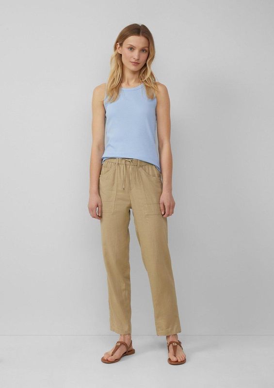 Capri Broeken - Luchtige Enkeljoggers - Linnenmix - Casual Relaxte Pasvorm