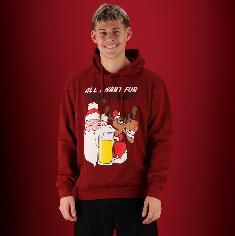 Morethansocks - Foute kersttrui heren - Hoodie - kerstrrui - kerstrui heren - Is this joly enough? - kersttruien - kerst trui