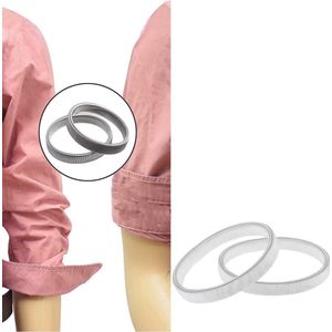 CHPN - Mouwophouders - Zilverkleurige Mouw ophouders - Trui opstropen - Opstropers - 1 paar