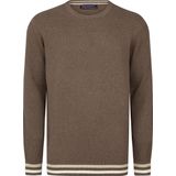 Felix Hardy Katoenen Trui - Sweater - Ronde Hals Heren Braun - 2Xl