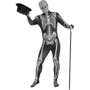 Morphsuits™ Morphsuit day of the dead - SecondSkin - Verkleedkleding - 185/206 cm