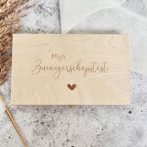 Mijn zwangerschapstest | bewaardoosje | Fien & Feau