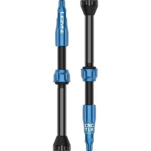 Lezyne CNC TLR Tubeless Valve – Lichtgewicht – Gemaakt van sterk aluminium – 60mm – Blauw