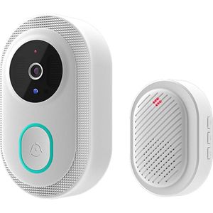 Slimme deurbel, nachtzicht, draadloze videodeurbel, oplaadbaar, tweerichtingsaudio villa huis
