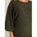Yest Curve - Gebreide Trui - Donkergroen - Met Lurex