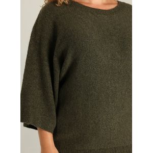 YEST - CURVE Gerta Tops - Army Green - Sweater