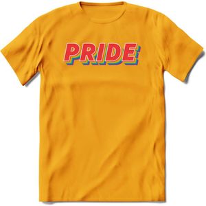 Pride T-Shirt | Grappig LHBTIQ+ / LGBTQ / Gay / Homo / Lesbi Cadeau Shirt | Dames - Heren - Unisex | Tshirt Kleding Kado | - Geel - XXL