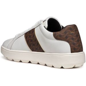 Geox - Spherica - Sneakers - Wit - Nappaleer