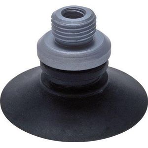 42 Mm Platte Cr Zwarte Vacuüm Zuignap G 1/8 Inch Slag 2 Mm Ondersteuningsribben - SCL-F-42-2-C-M-018