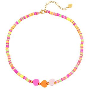 Kinderketting - Kids - Ketting - Multi - Hartjes