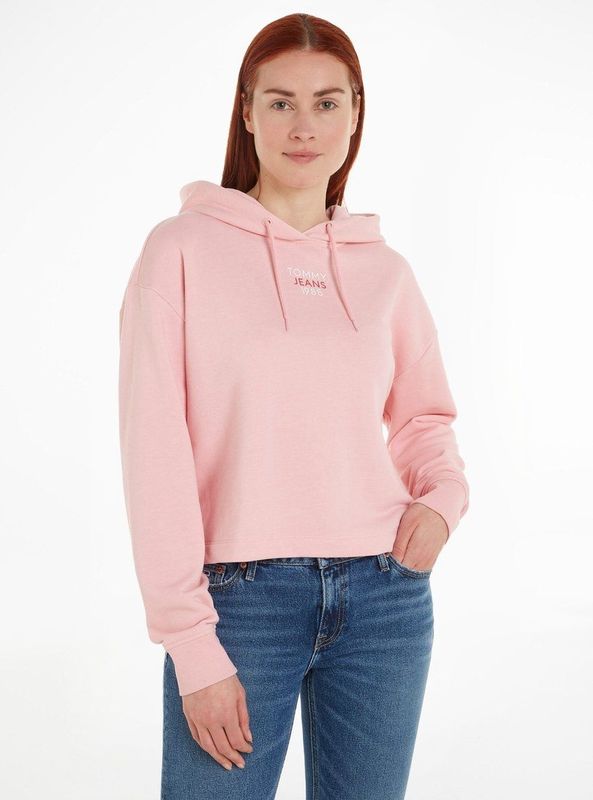 Tommy Jeans - Essential Logo1 Hoodie - Groen - Katoenmix