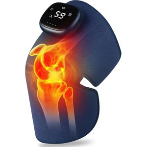 Kniemassageapparaat met Infraroodwarmte en Vibratiemodi - Draadloos en Oplaadbaar voor Volledige Ontspanning