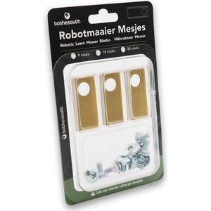 To the South® Robotmaaier Mesjes titanium geschikt voor Honda Miimo HRM 1000 - 3 stuks