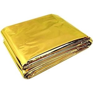 Isolatiedeken | Reddingsdeken | Isoleerdeken | goud/zilver (1,6 x 2,1 meter) | set van 4 stuks