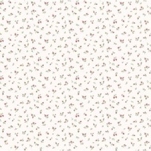 Blooming Garden 6 - Behang Rozen - Wandbekleding - Wanddecoratie - Vliesbehang - Rood - 0,53 x 10,05 M.