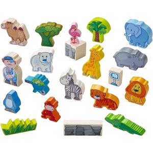 Speelgoed | Wooden Toys - !!! Meine Erste Spielwelt - Im Zoo - Groáes Spielset I