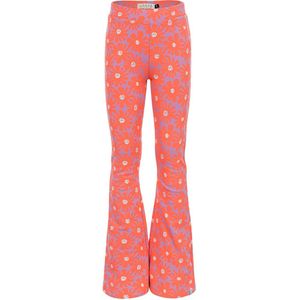 LOOXS Little 2601-7605-985 Meisjes Broek - Maat 92 - ornaje bloemprint van 95% Cotton 5% elastan