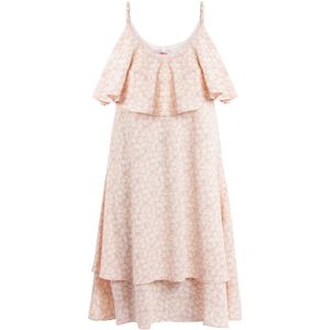 myMo - Nolie - Jurk - Met Volant - Pastelkleurige Bloemenprint