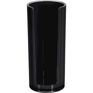 Cosmetica-organizer Wattenschijfdispenser in zwart – 16,5 x 7 cm