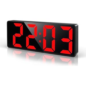 Digitale LED Wekker met Groot Display, Sluimerfunctie en Instelbare Helderheid voor Zware Slapers