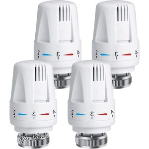 Mrs. Jones 4 stuks thermostaatkoppen radiatorventiel M30 x 15 verwarmingsregelaar nulstand kantoor thuis .
