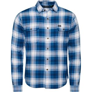 Superdry Vintage Flannel Shirt Blauw L Man