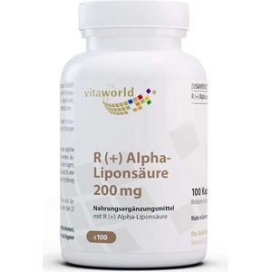 Vitaworld R (+) alfaliponzuur 200mg 100 capsules