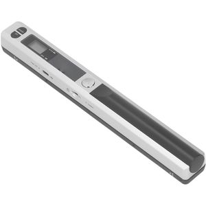 Draagbare documentscanner Draagbare fotoscanner 900 DPI voor A4-documenten, foto's, teksten, bonnen, scannerbalk voor plat scannen, JPG/PDF-formaat (zilver)