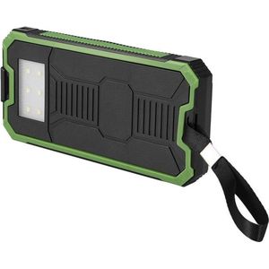 Zonne-energie Powerbankhoes - Snel opladen - Buiten op reis - Voor school - Voor thuis - Groen .