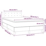 vidaXL-Boxspring-met-matras-kunstleer-wit-120x200-cm