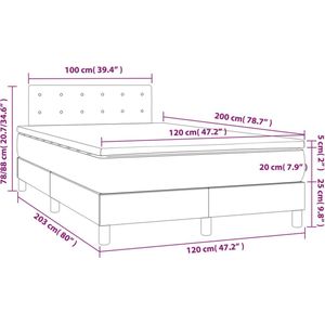 vidaXL-Boxspring-met-matras-kunstleer-wit-120x200-cm