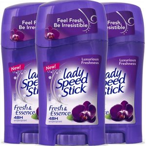 Lady Speed Stick Luxurious Freshness Deodorant Vrouw - Beleef Pure en Verfijnde Verfrissing van Zwarte Orchidee - Deo Stick - 3 x 45g