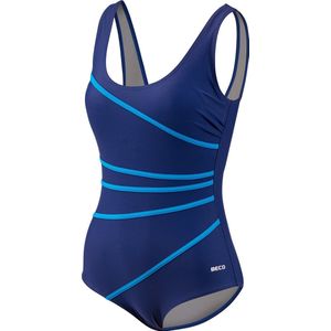 BECO badpak - D-cup - Powermesh - blauw- maat 46